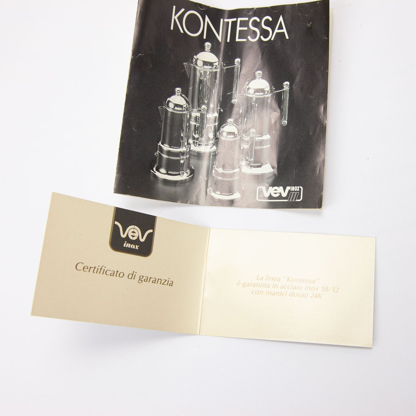 Kontessa Stainless Gold Espresso Set Six Piece