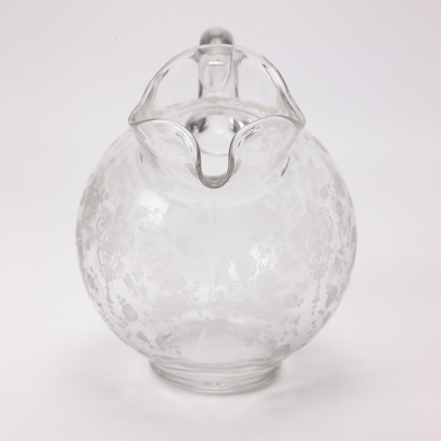 Cambridge Rose Point 80 oz Ball Lip Pitcher