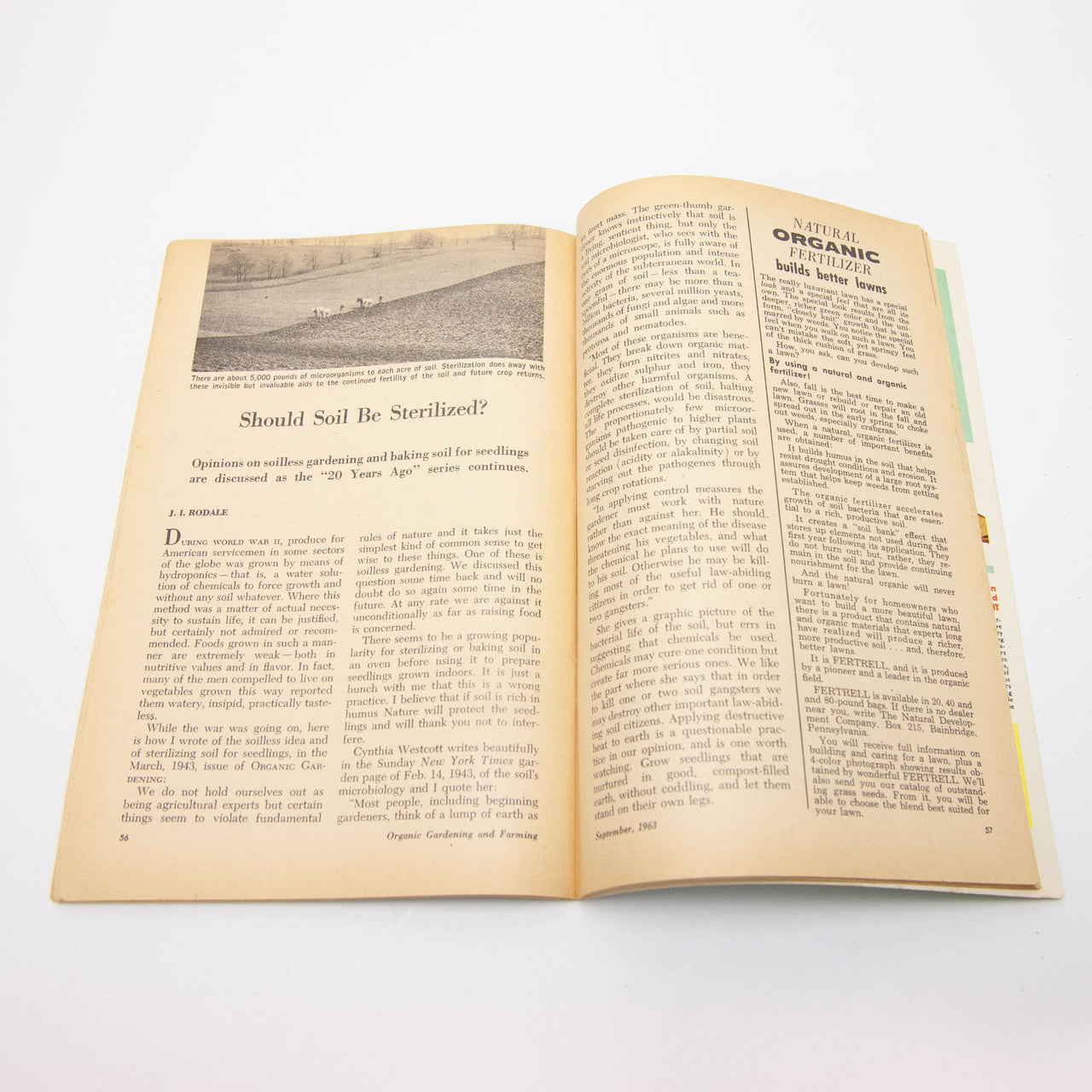 1963 Organic Gardening and Farming Magazine Complete Year Rodale Press