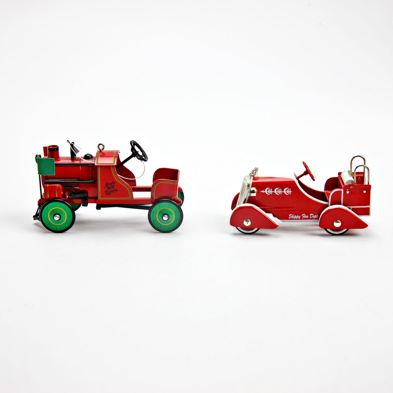 Hallmark Kiddie Car Classics and Xonex Firetruck Car Lot of 4