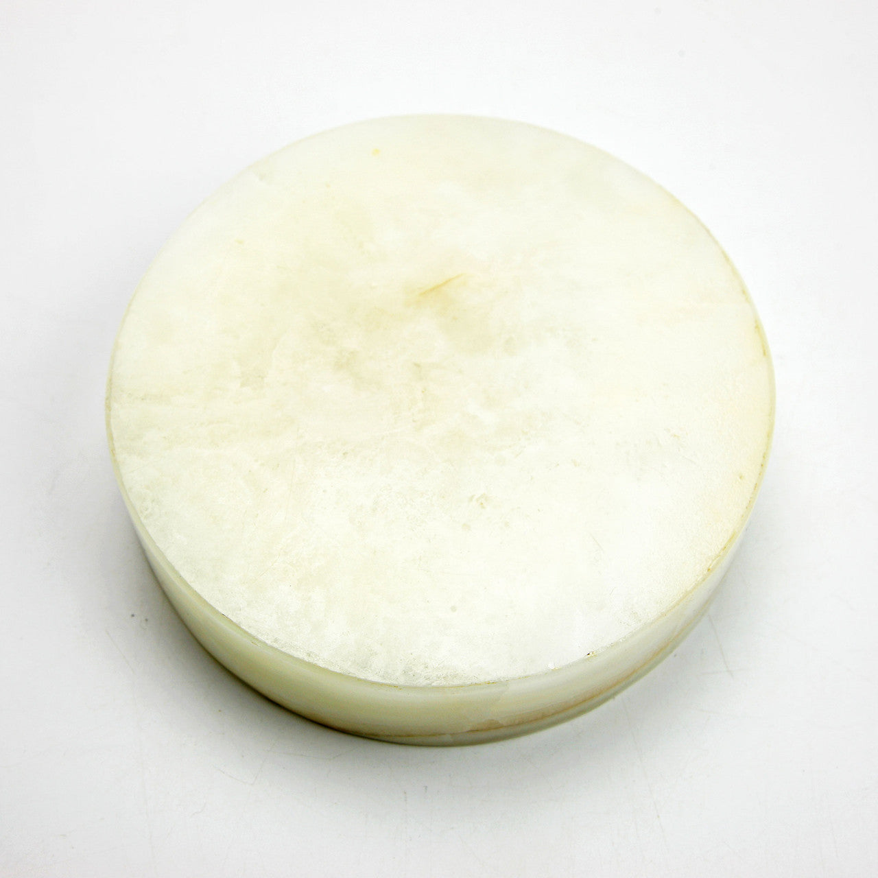 Vintage Alabaster Ashtray 3 Rests - Mid Century Modern 7 ¾” Round