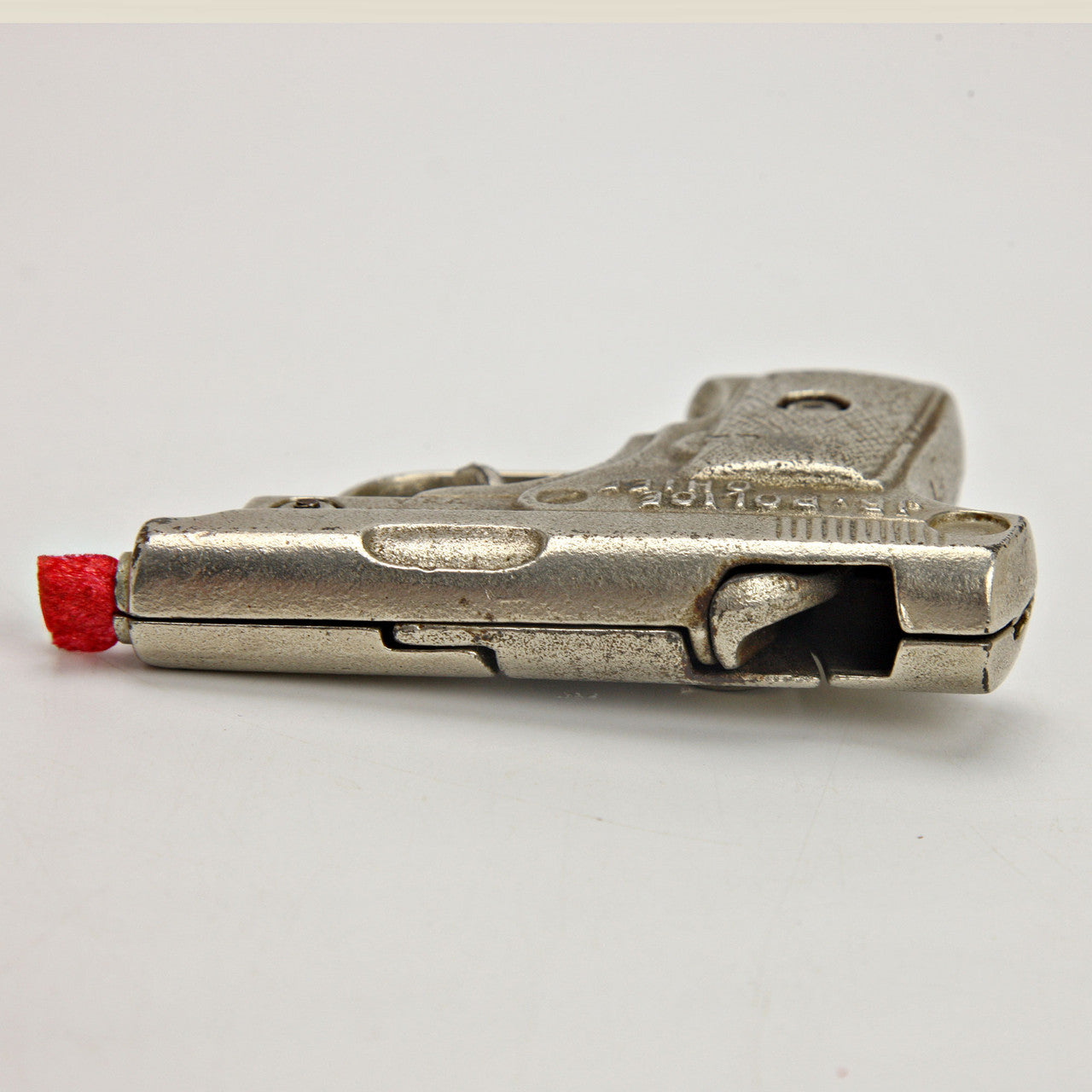 1930s-40s Cast Iron Junior Police Chief Toy Cap Gun Metal Grip