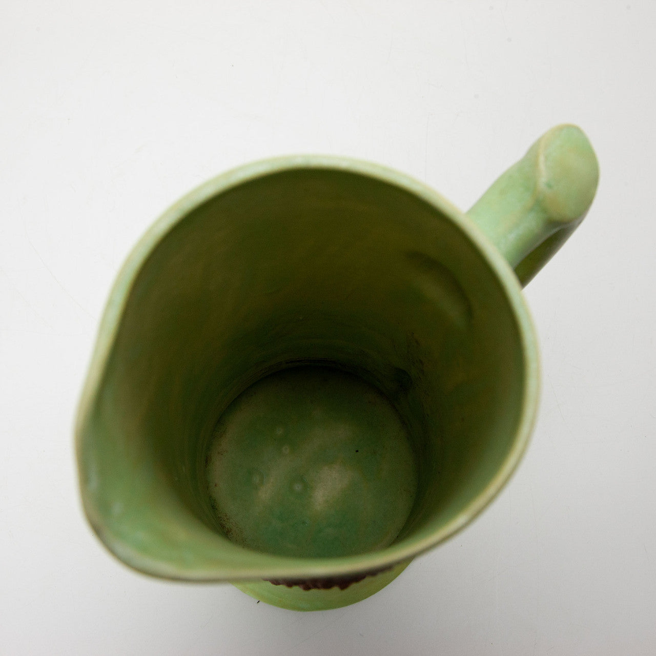 MCM Garland Ceramics Green Pine Cone Ceramic Pitcher