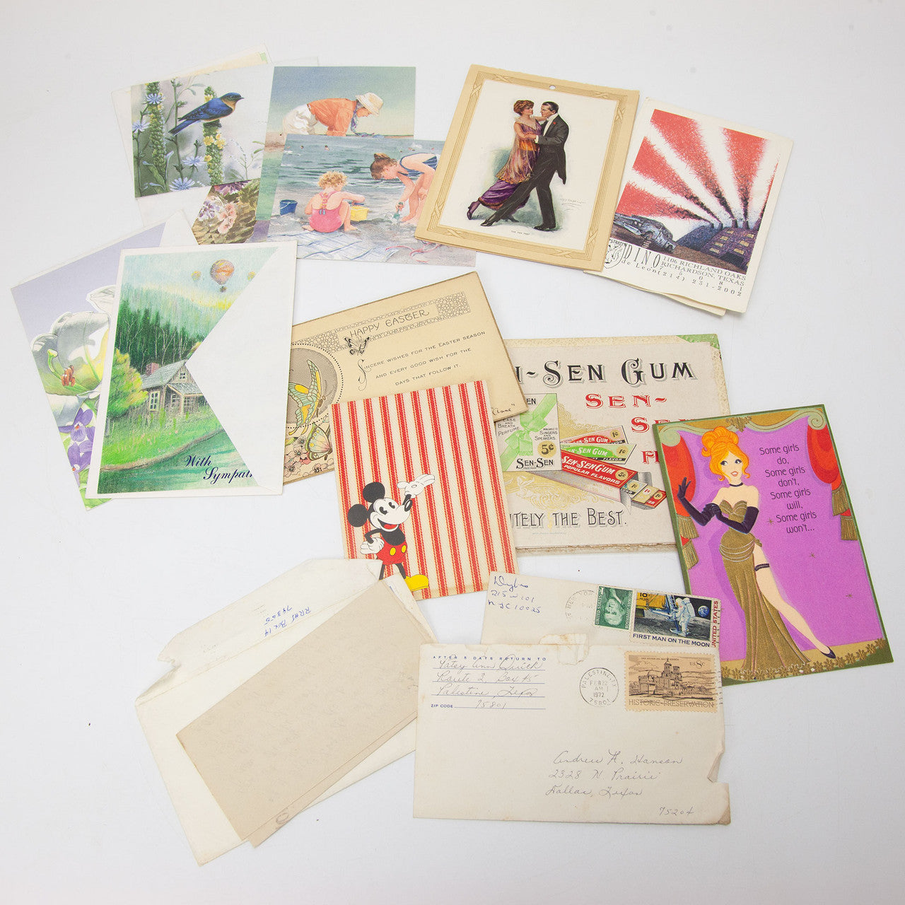 Vintage Paper Ephemera Lot for Junk Journaling and Scrapbooking