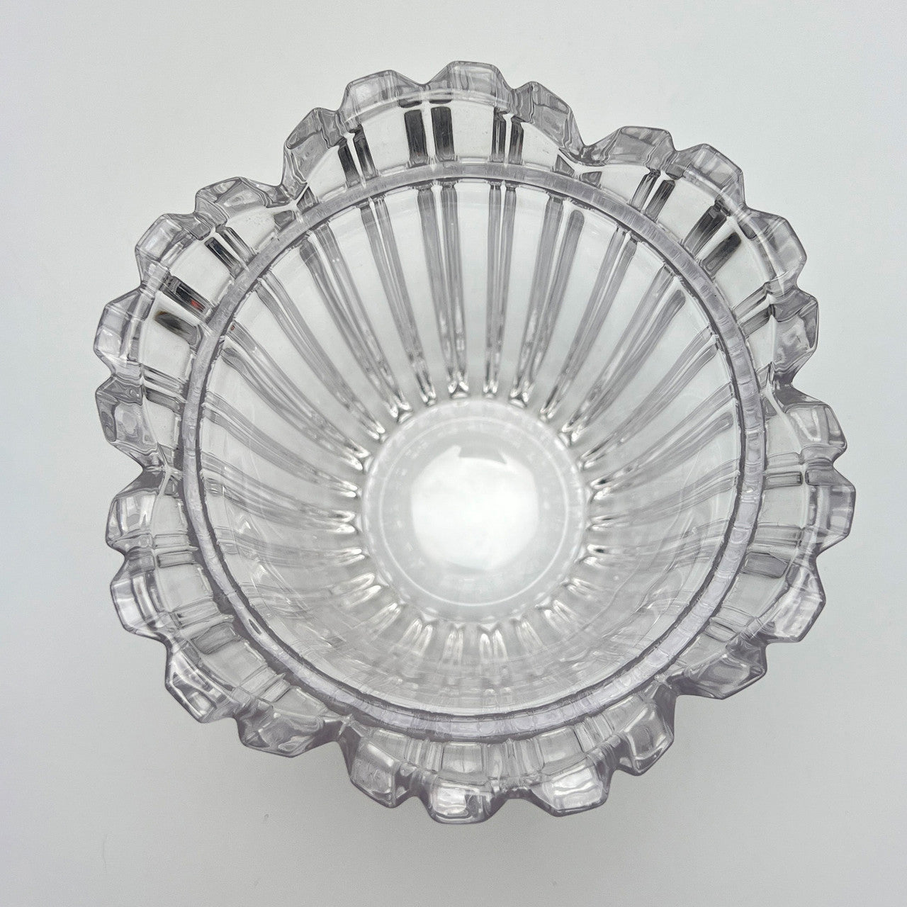 Vintage Glass Candy Biscuit Jar with Lid