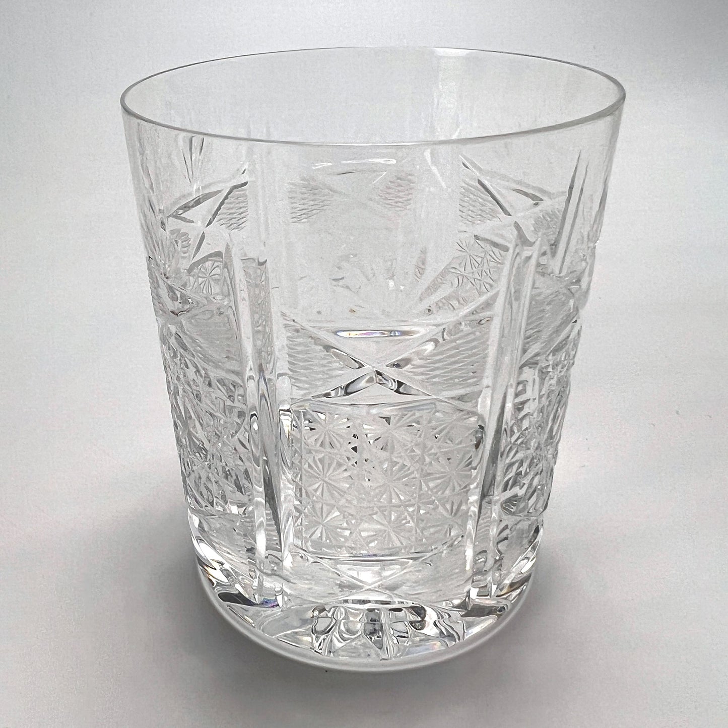 Rogaska Boris Kidric Cut Crystal Old Fashioned Glasses Yugoslavia