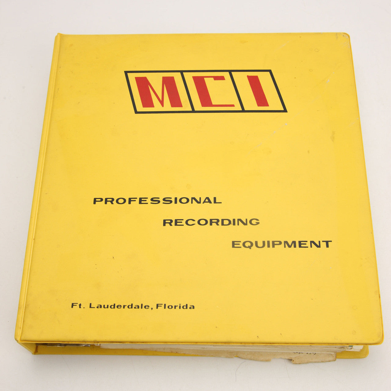 MCI JH-10A Professional Tape Recorder Technical Manual