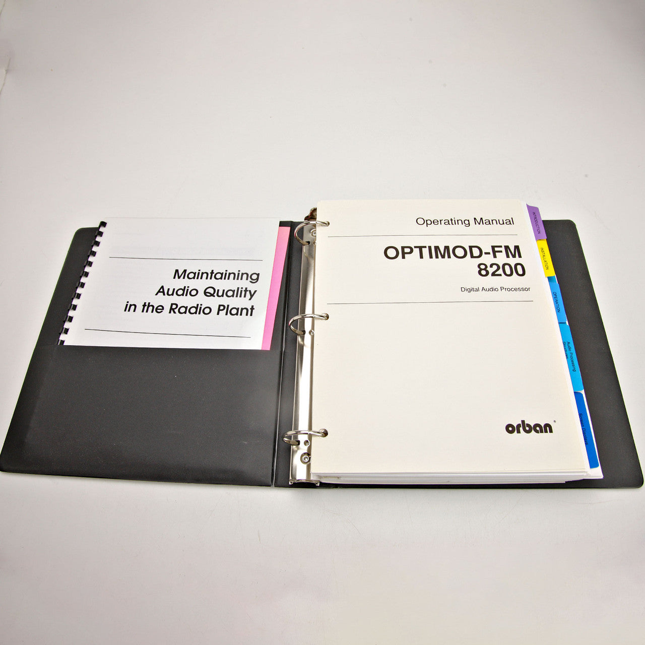 Orban Optimod FM8200 Digital Audio Processor Technical Manual
