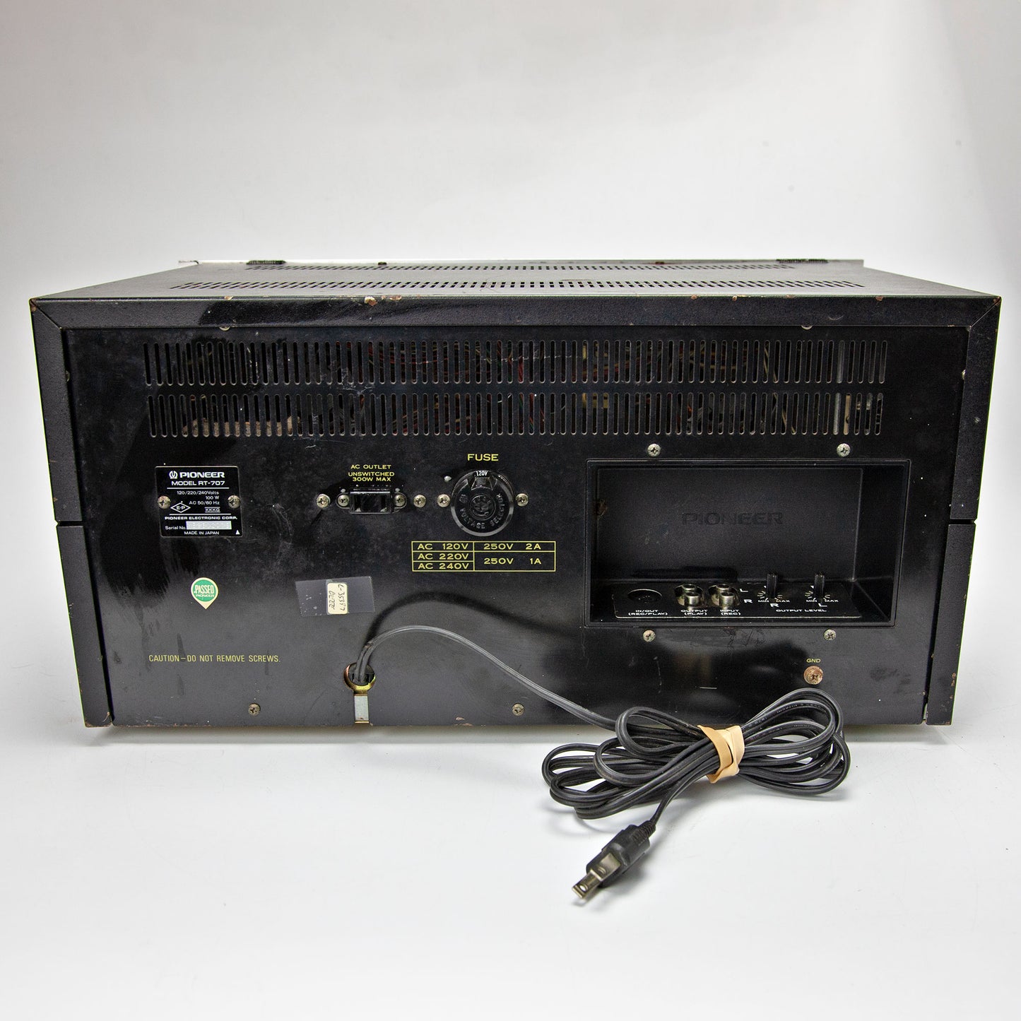 Pioneer RT-707 Reel to Reel Tape Deck Rack Mount Direct Drive