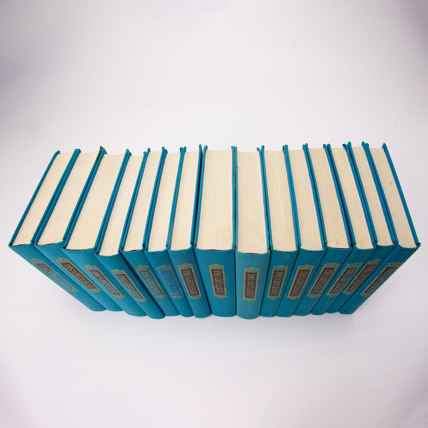Dostoevsky Collected Works 1-15 Rad Beograd 1975 Blue Gold Set