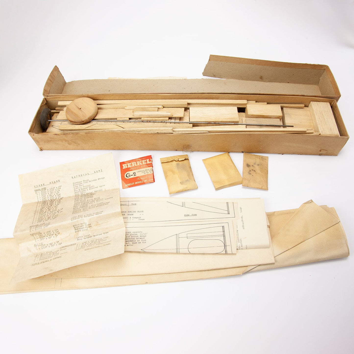 Tiger Shark Model Airplane Kit Victor Stanzel - Incomplete