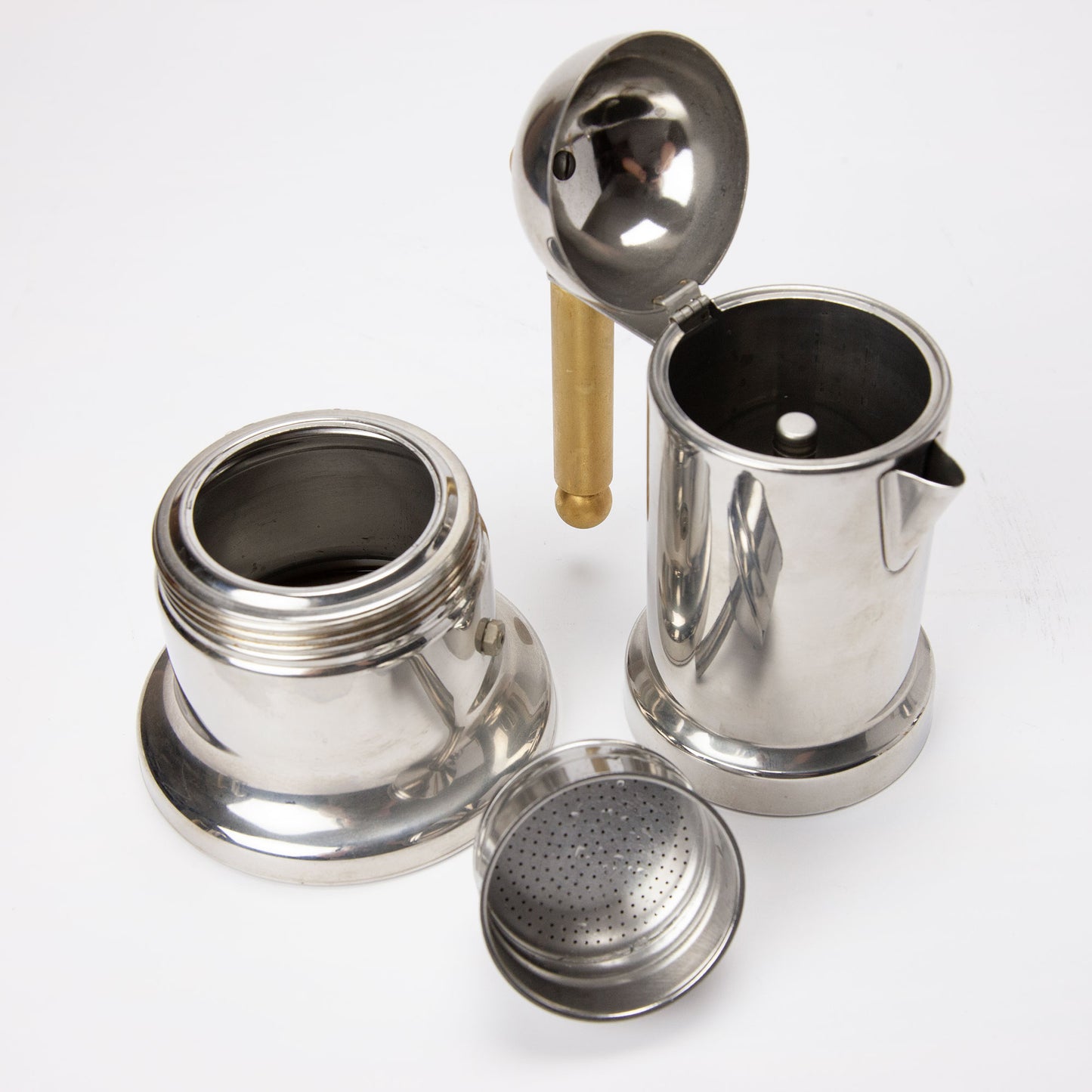 Kontessa Stainless Gold Espresso Set Six Piece