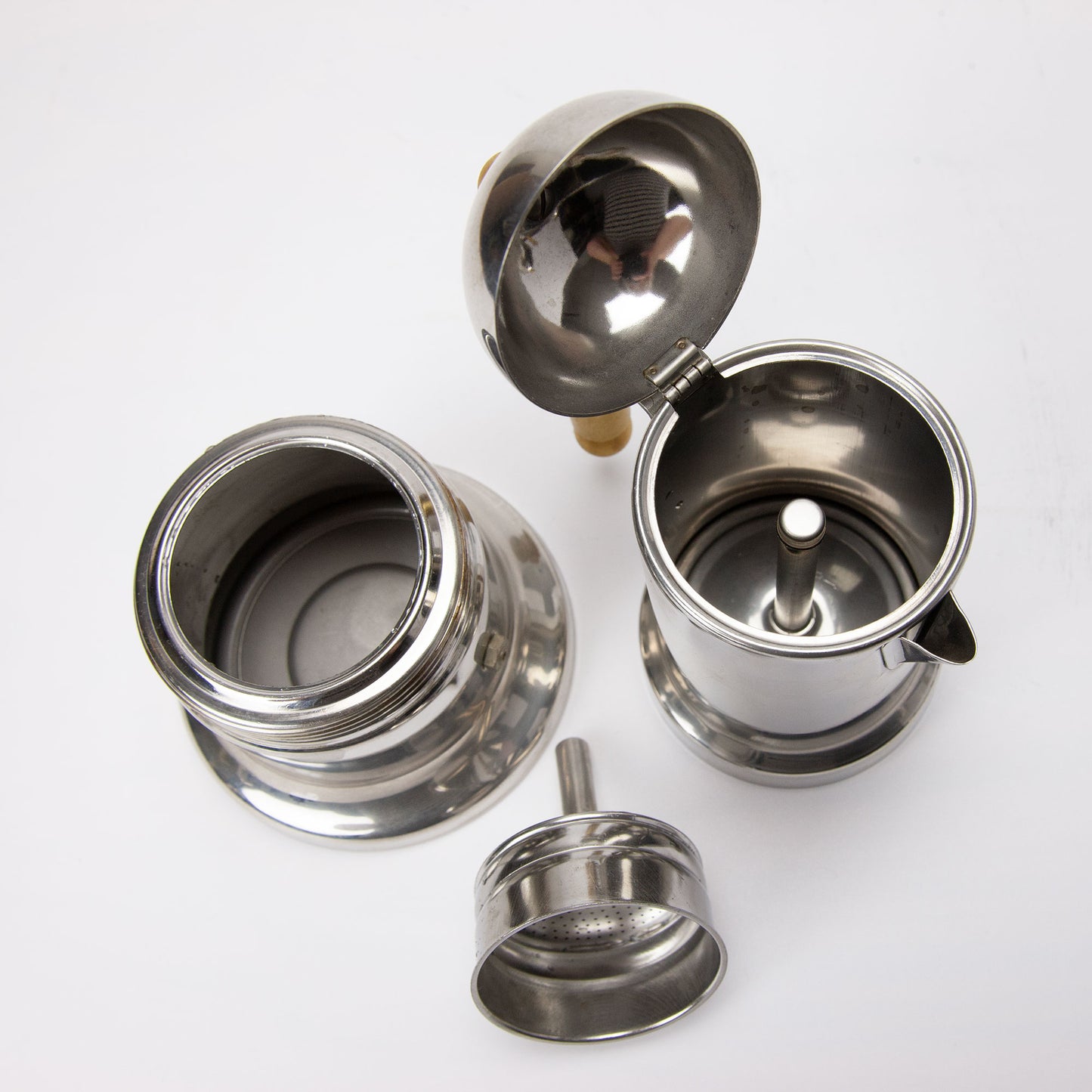 Kontessa Stainless Gold Espresso Set Six Piece
