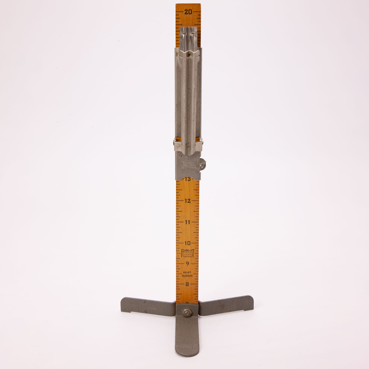 Vintage Pin It Adjustable Skirt Hem Maker 7-20 Inch Tailor Ruler