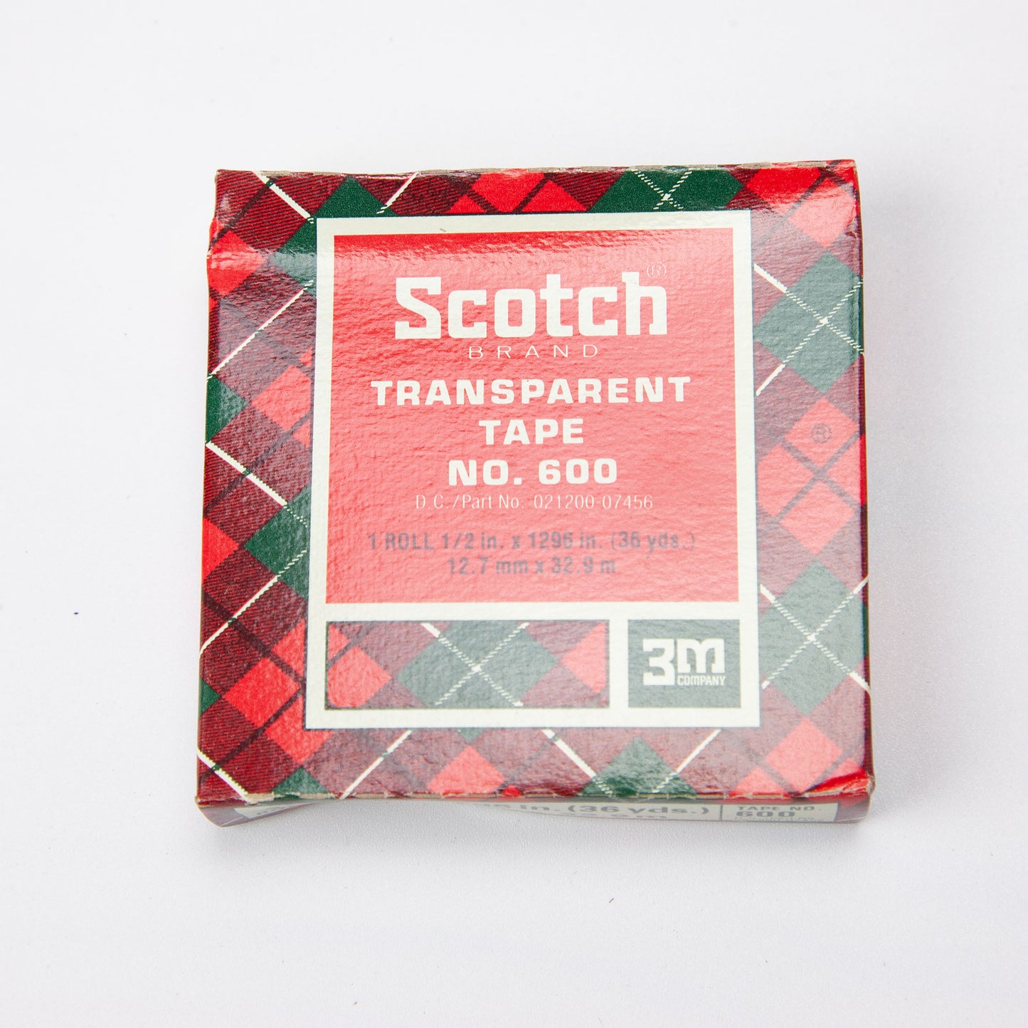 Vintage Scotch Transparent Tape No. 600 Christmas Wrapping Tape NOS Lot of 5