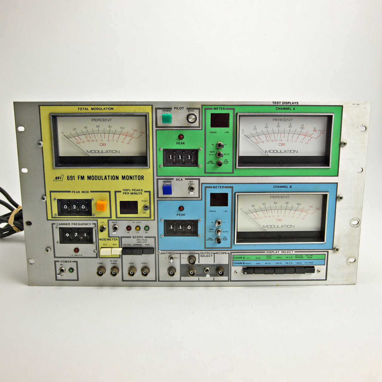 QEI 691-FM Modulation Monitor Radio Broadcast