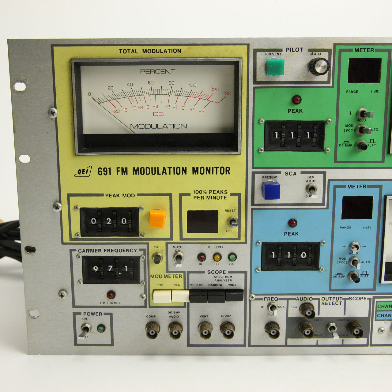 QEI 691-FM Modulation Monitor Radio Broadcast