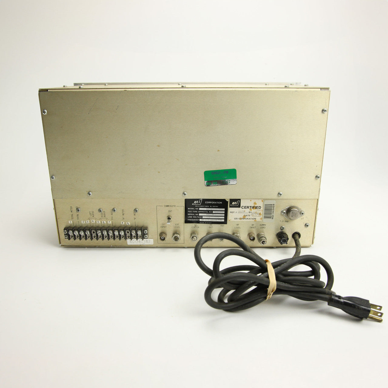 QEI 691-FM Modulation Monitor Radio Broadcast