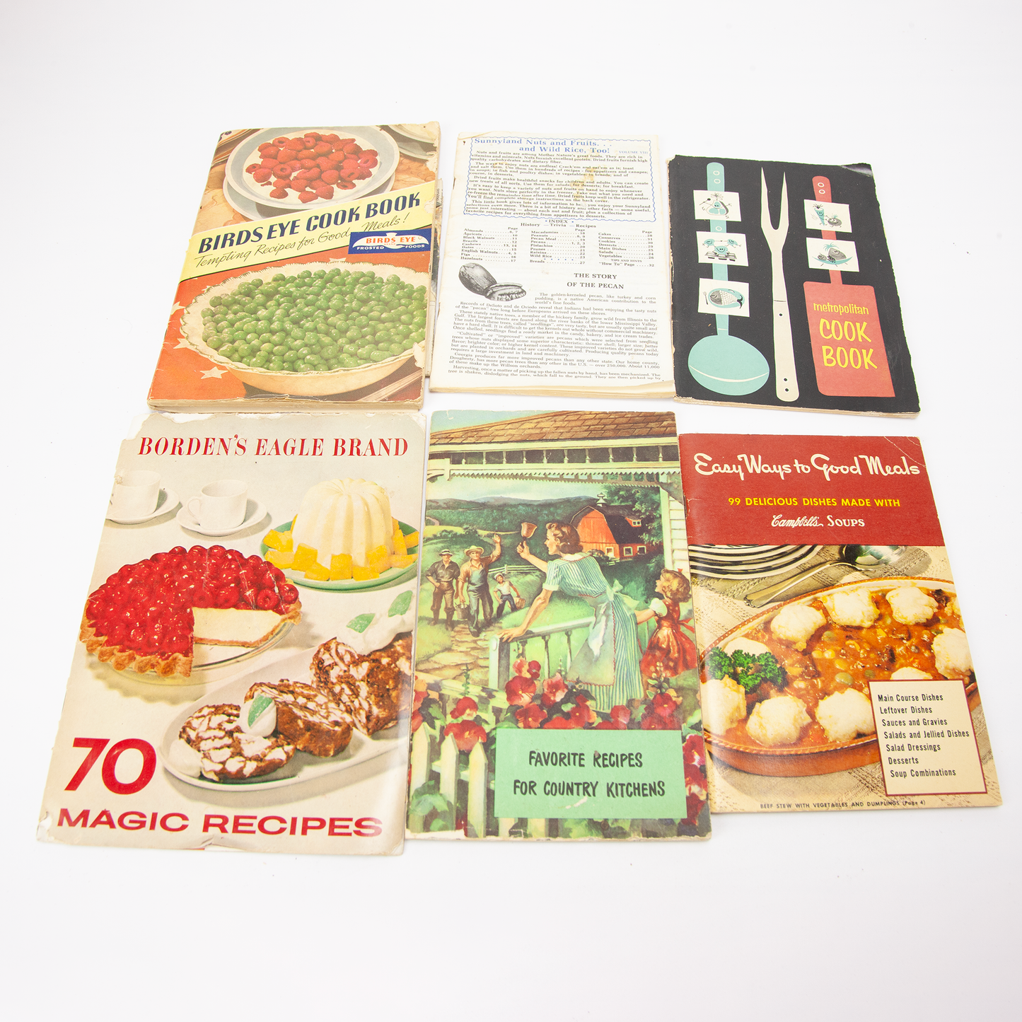 Mid Century Cookbook Pamphlets With Handwritten Recipes Lot of 19
