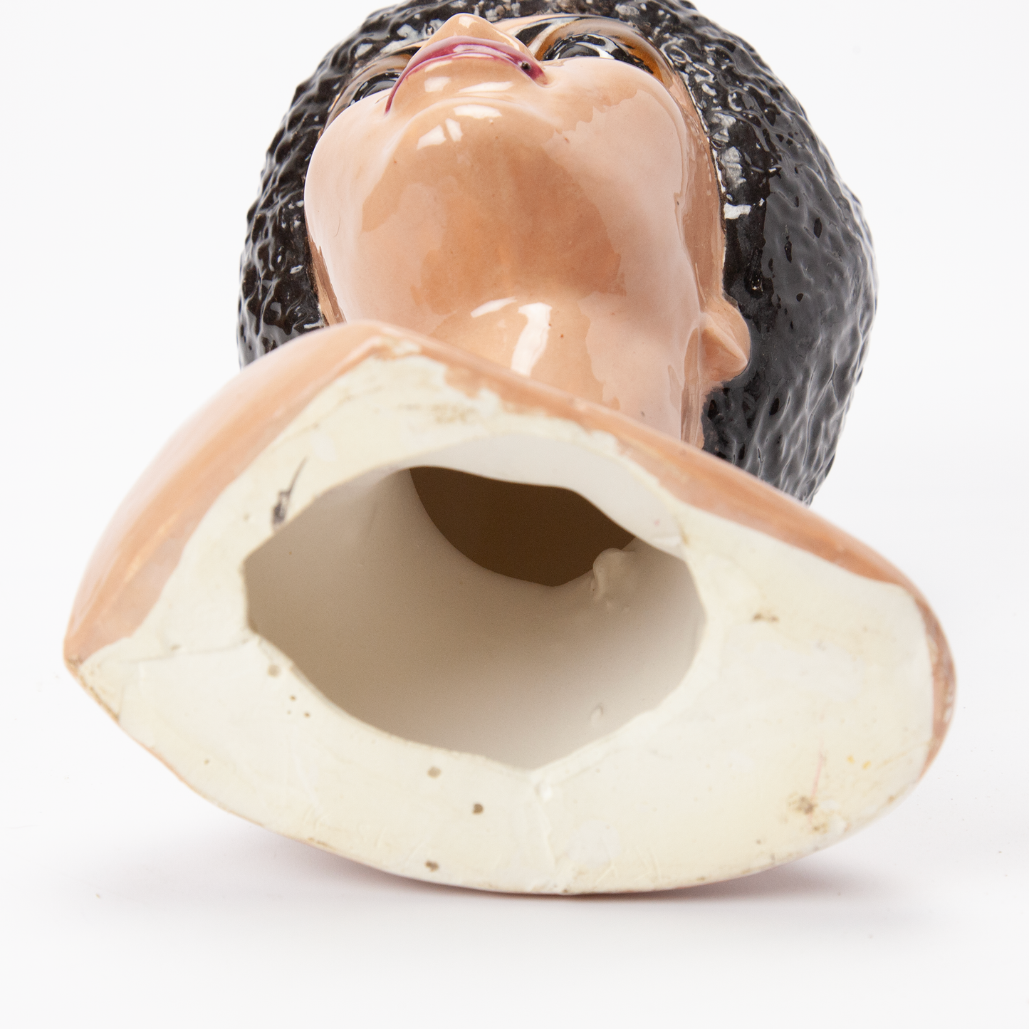 Vintage African American Afro Bust Ceramic Head Sculpture