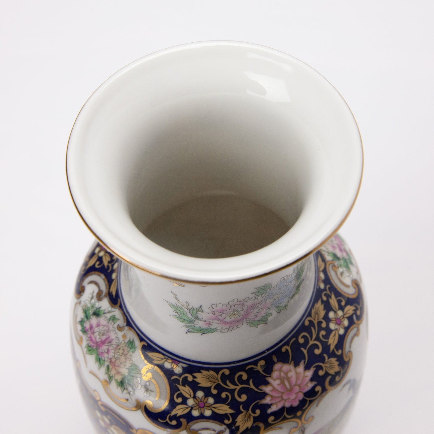 Vintage Toyo Japanese Peacock Porcelain Vase