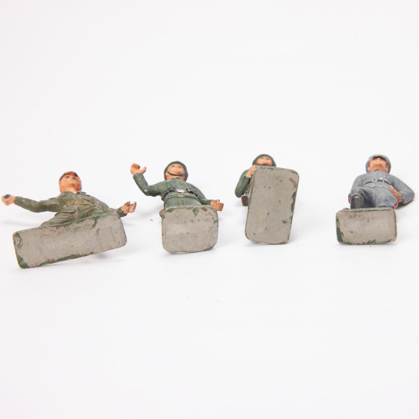 Vintage 54mm Lead Hand Painted Military War Figures Lot of 15 Mixed Lot