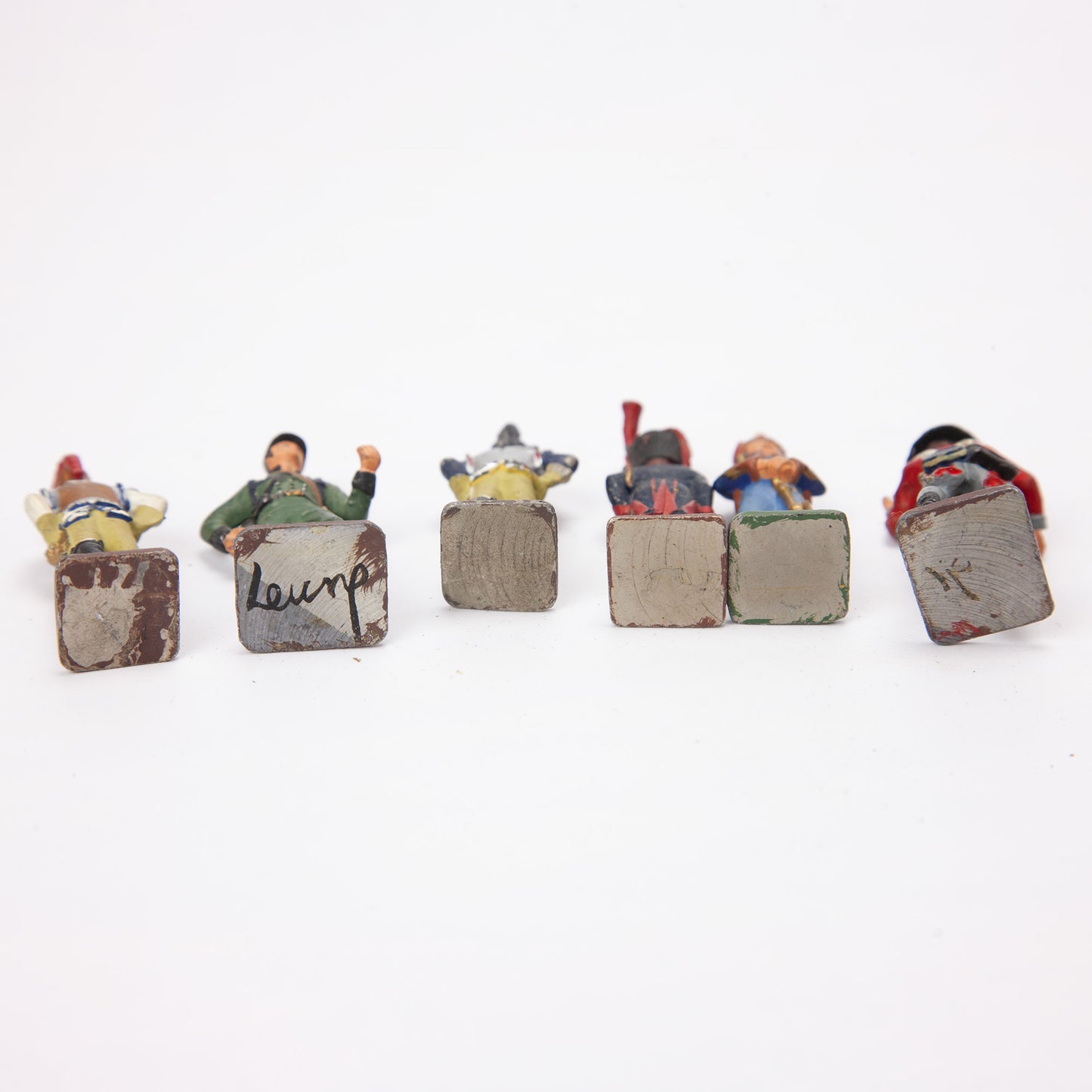 Vintage 54mm Lead Hand Painted Military War Figures Lot of 15 Mixed Lot