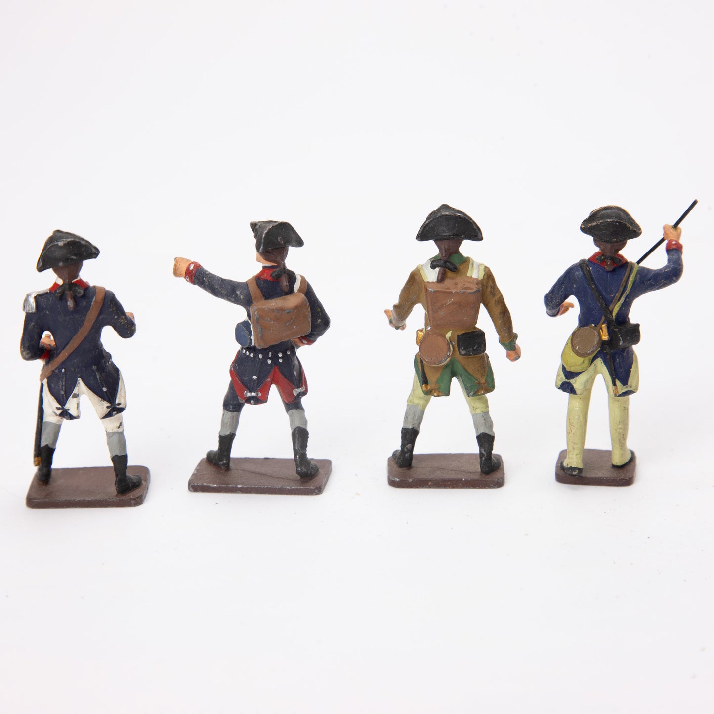 Vintage 54mm Lead Hand Painted Military War Figures Lot of 15 Mixed Lot