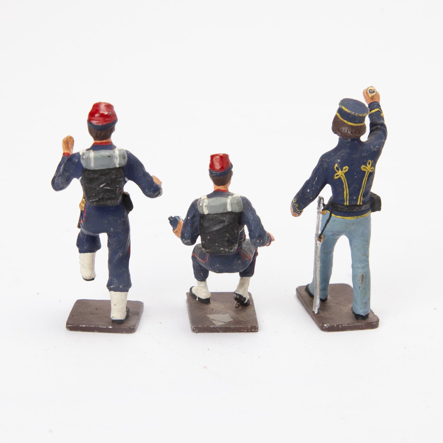 Vintage Lead 54mm Hand Painted Civil War Soldiers Lot of 8