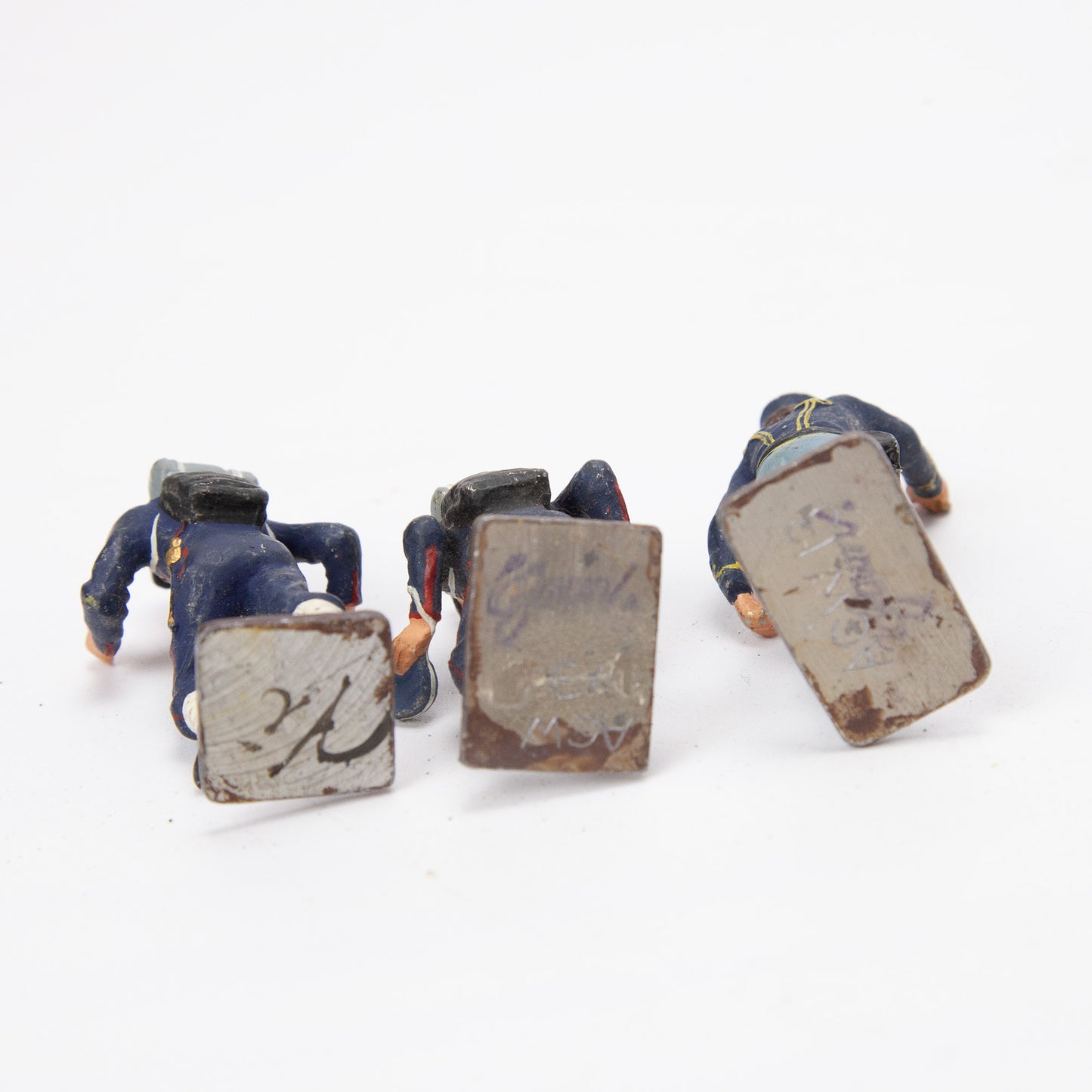Vintage Lead 54mm Hand Painted Civil War Soldiers Lot of 8