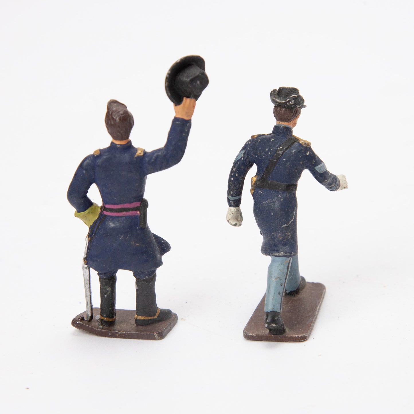 Vintage Lead 54mm Hand Painted Civil War Soldiers Lot of 8