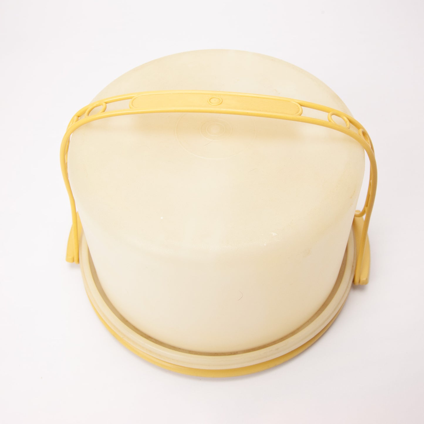 Vintage Tupperware Harvest Gold Cake Carrier 684-5 With Handle