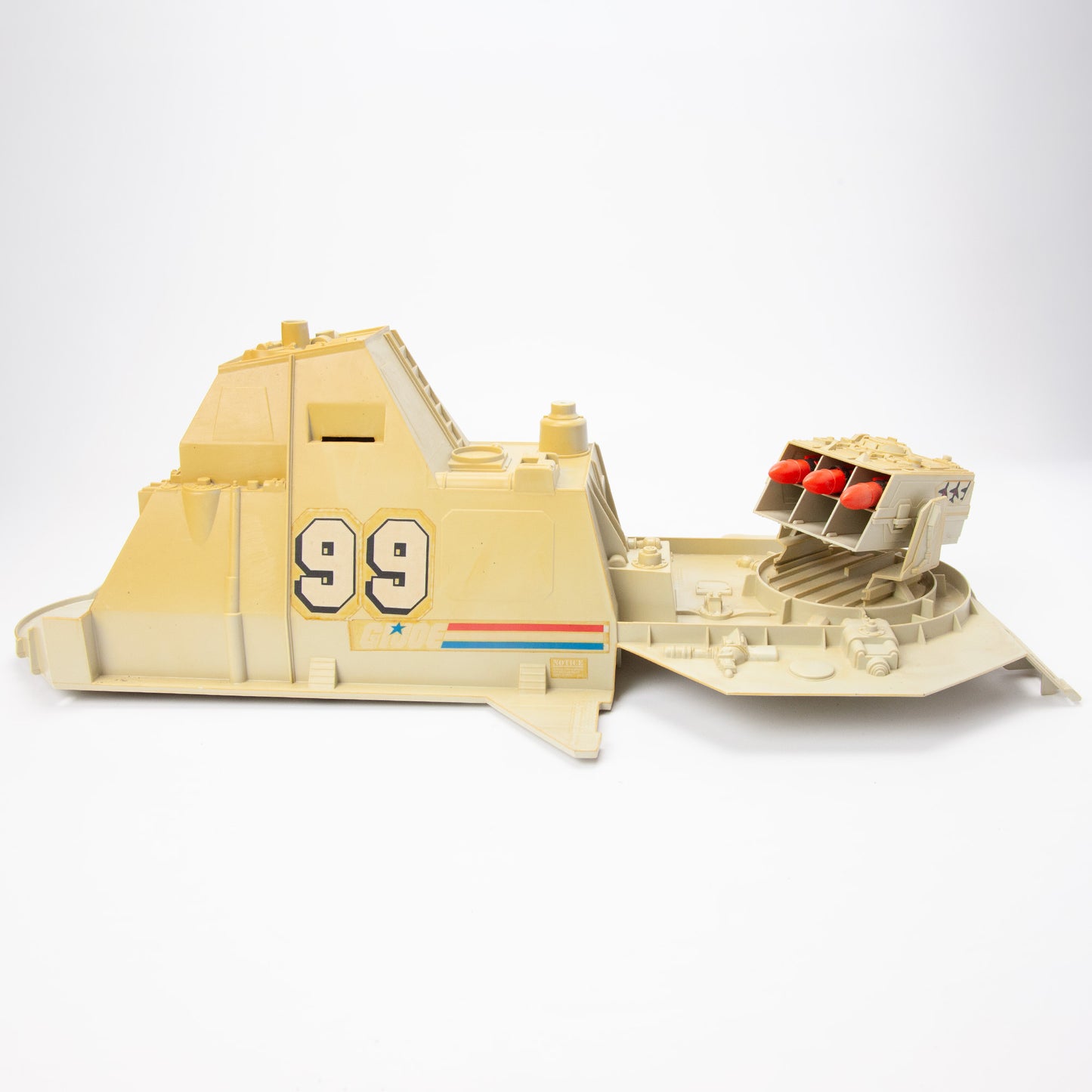 1985 G.I. Joe USS Flagg Aircraft Carrier M-4056 Superstructure Top with Missle Launcher