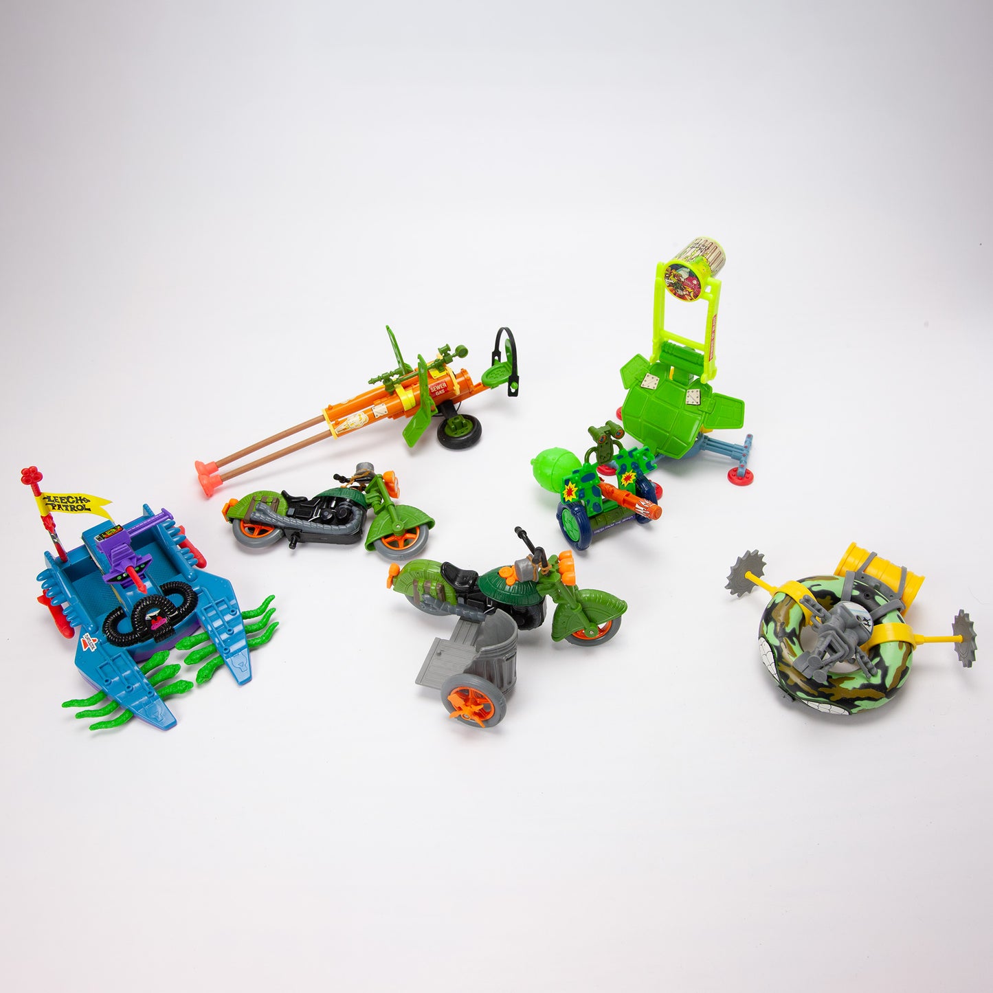 Teenage Mutant Ninja Turtles Small Playset Lot of 7 Incomplete