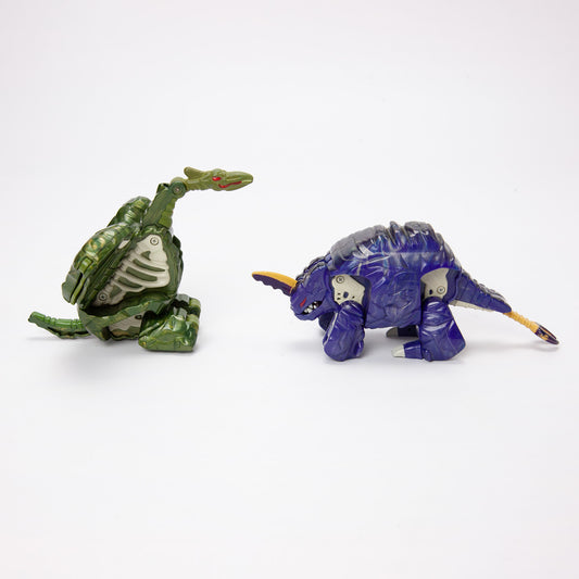 1986 Tonka Rock Lords Rockasaurus Spike Stone Terra-Roc Figure Lot of 2