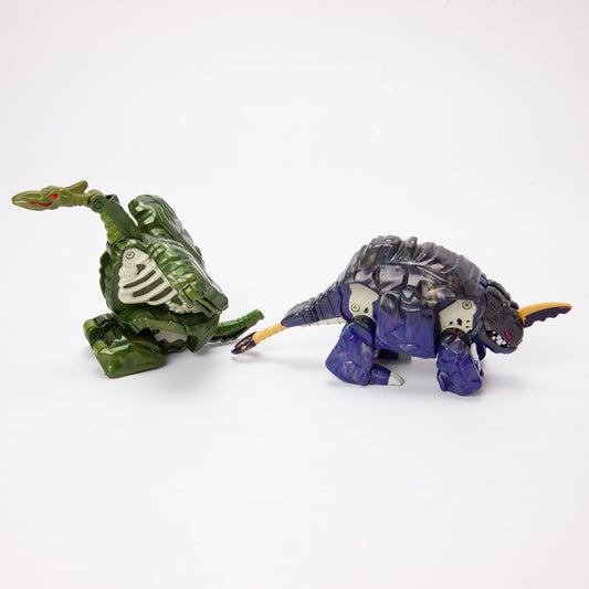 1986 Tonka Rock Lords Rockasaurus Spike Stone Terra-Roc Figure Lot of 2