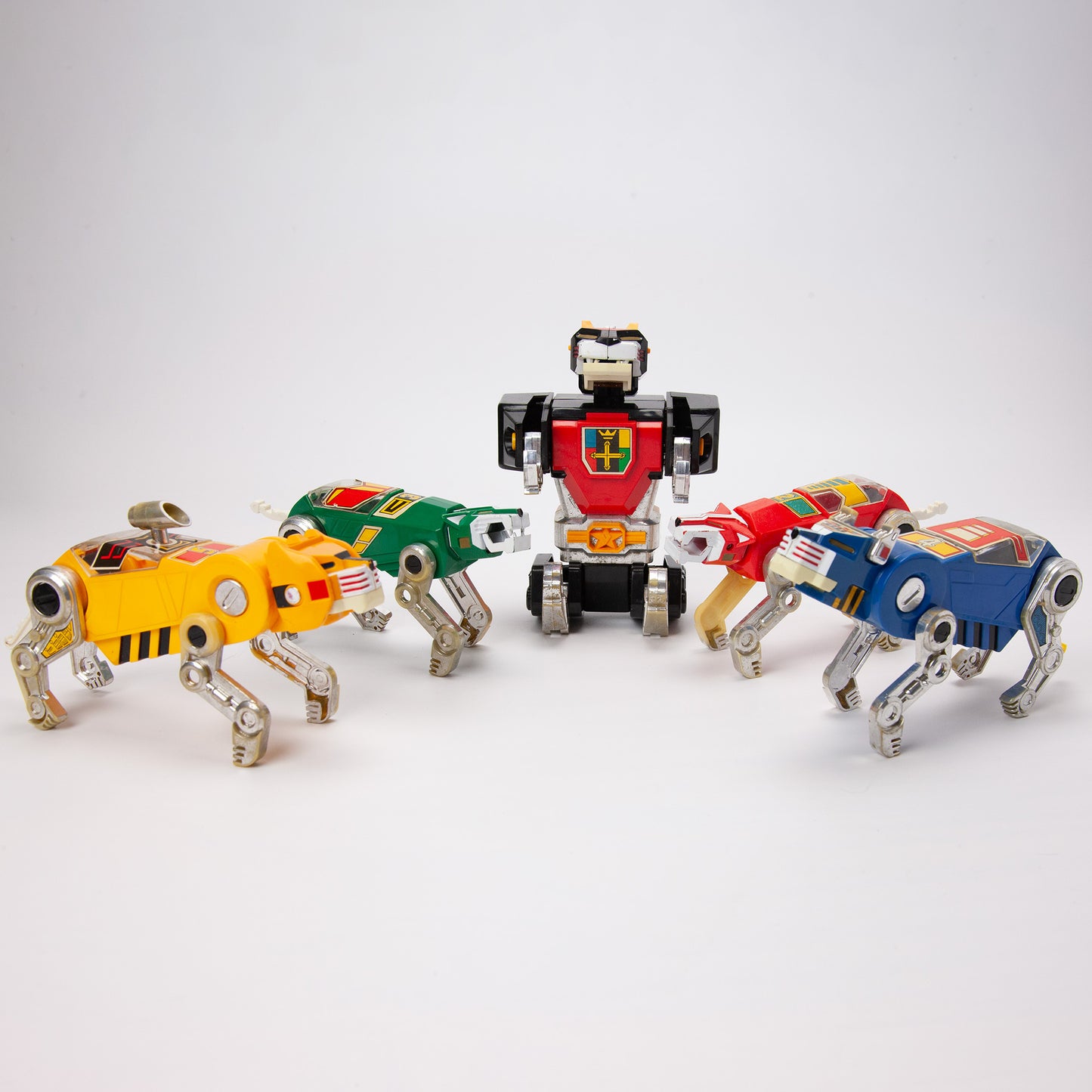 1984 Voltron Lion Figures Set of 5 Combining Robot Lions