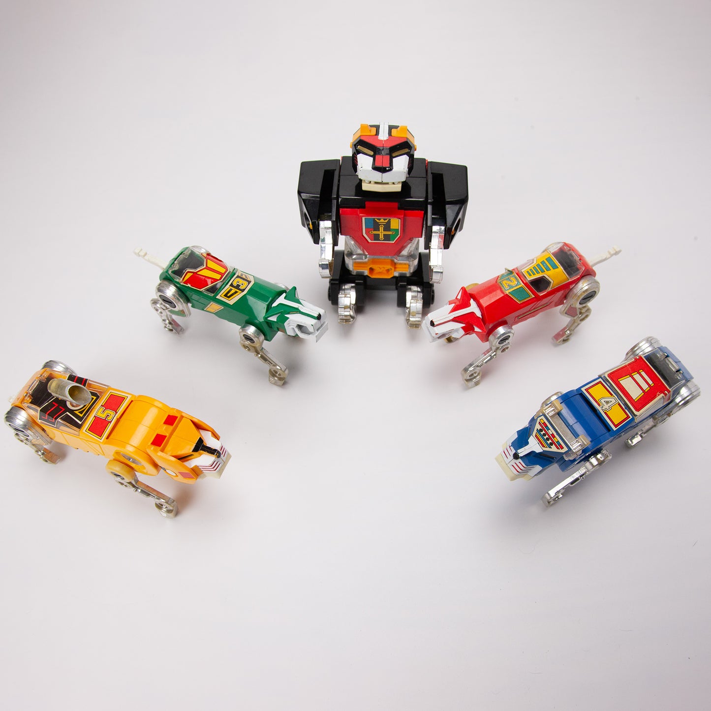 1984 Voltron Lion Figures Set of 5 Combining Robot Lions