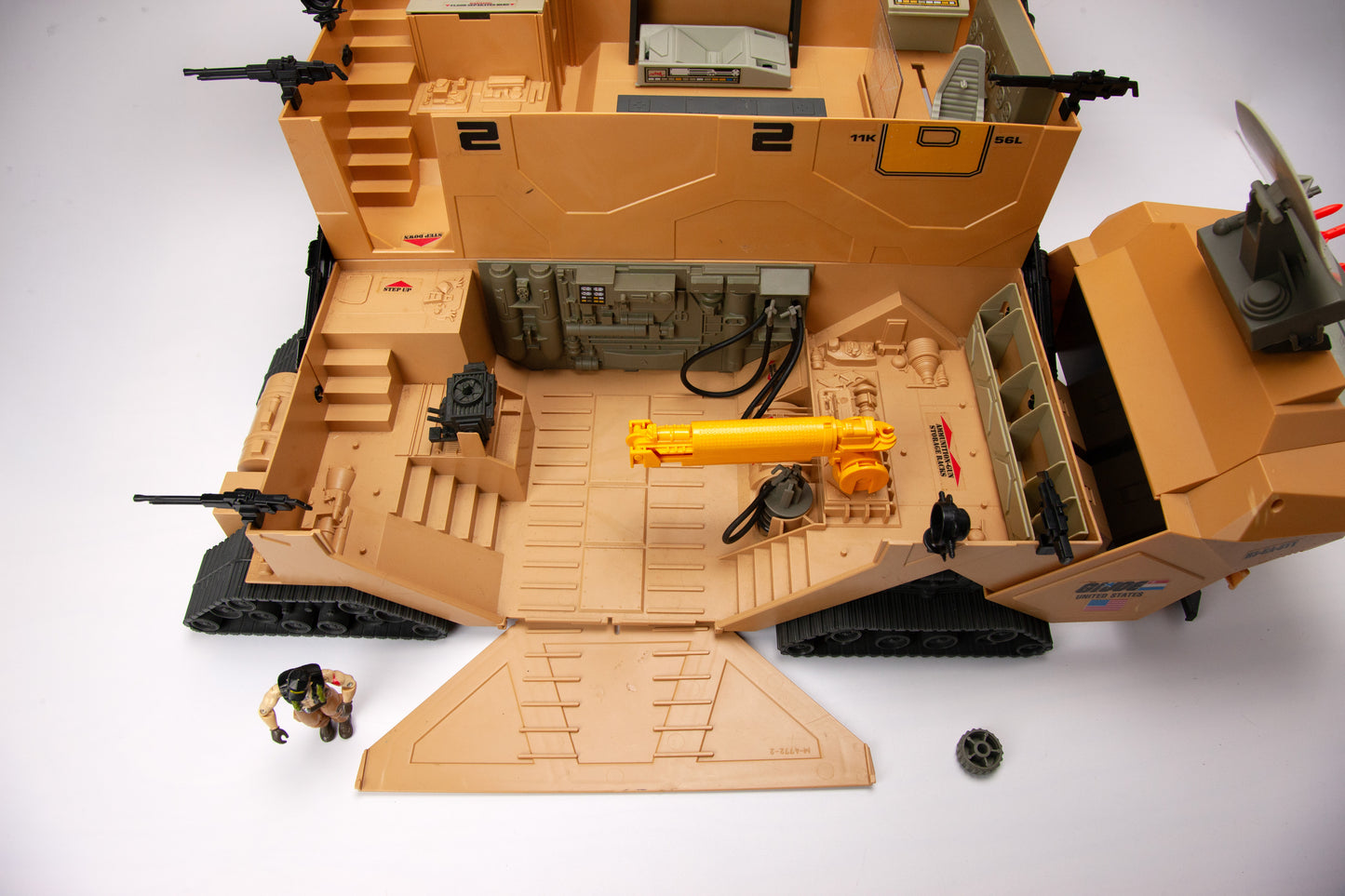 1987 G.I. Joe Mobile Command Center w/ Steamroller Driver - Incomplete