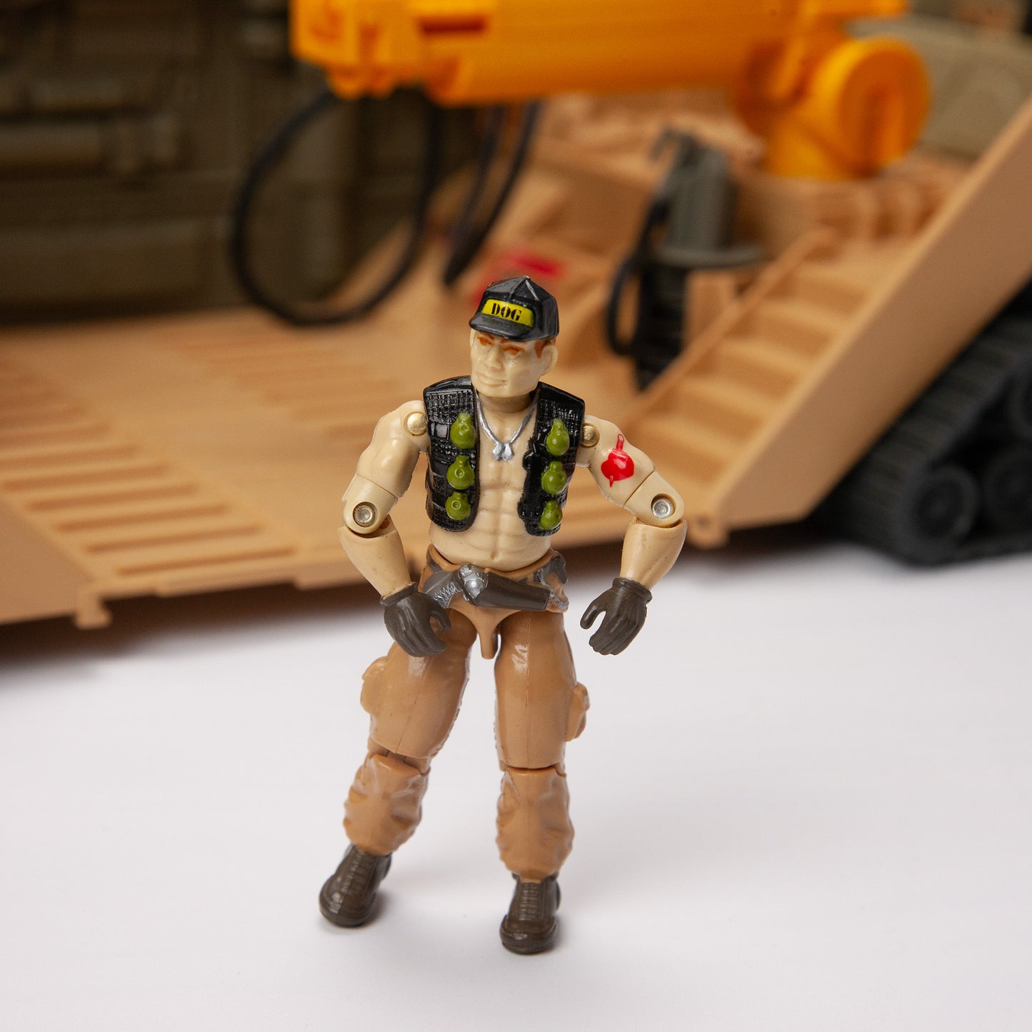 1987 G.I. Joe Mobile Command Center w/ Steamroller Driver - Incomplete