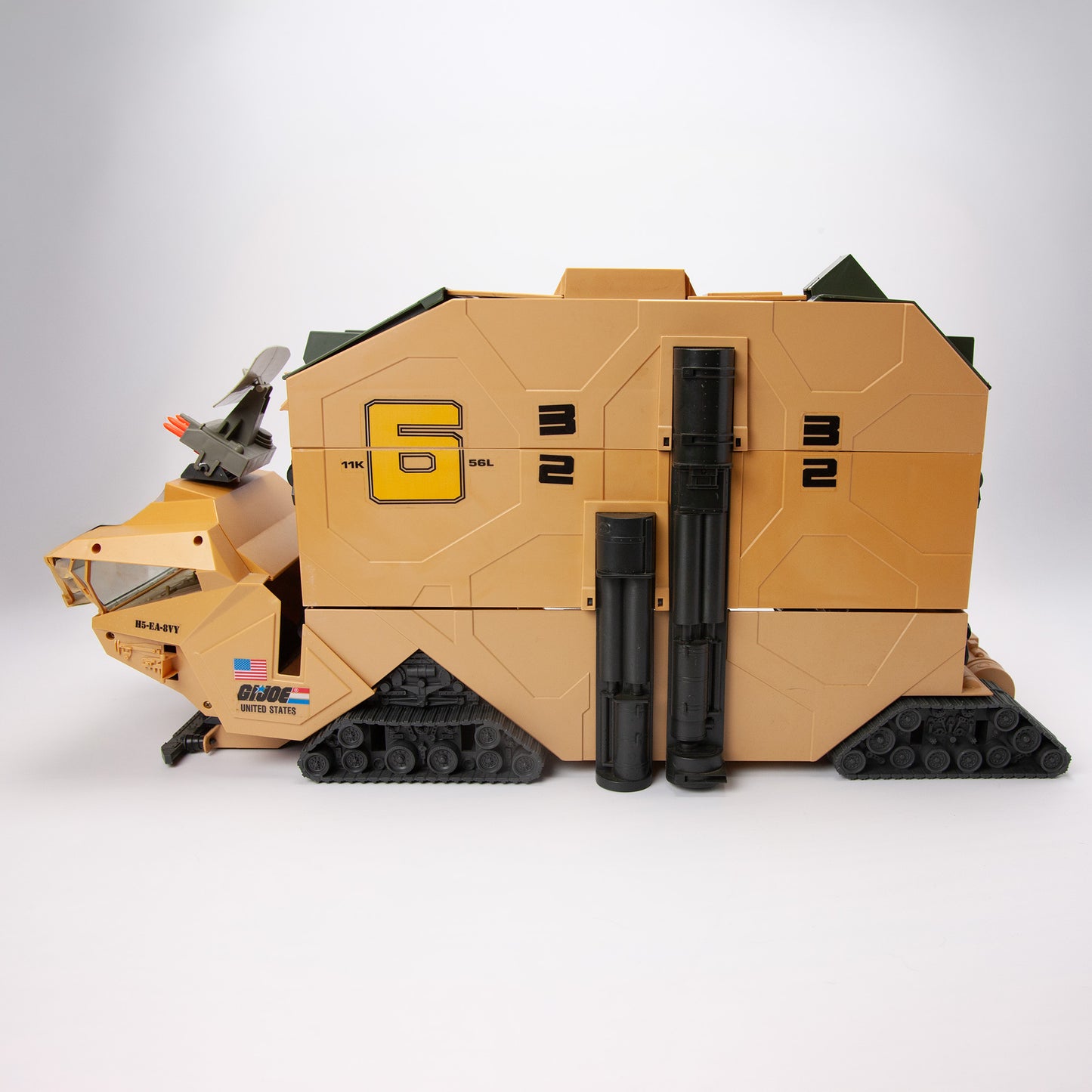 1987 G.I. Joe Mobile Command Center w/ Steamroller Driver - Incomplete
