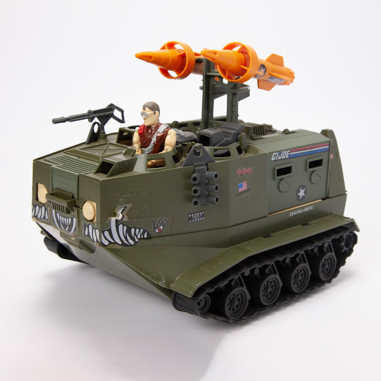 1988 Hasbro G.I. Joe Warthog Vehicle w/ Sergeant Slaughter - Near Complete