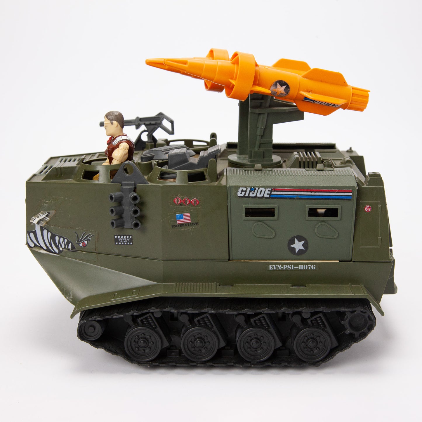 1988 Hasbro G.I. Joe Warthog Vehicle w/ Sergeant Slaughter - Near Complete