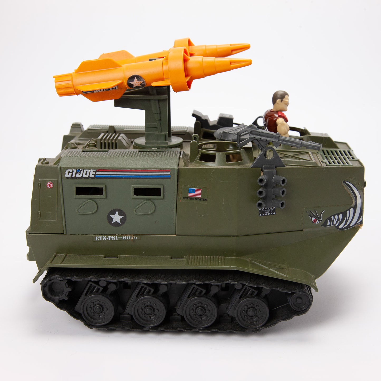 1988 Hasbro G.I. Joe Warthog Vehicle w/ Sergeant Slaughter - Near Complete