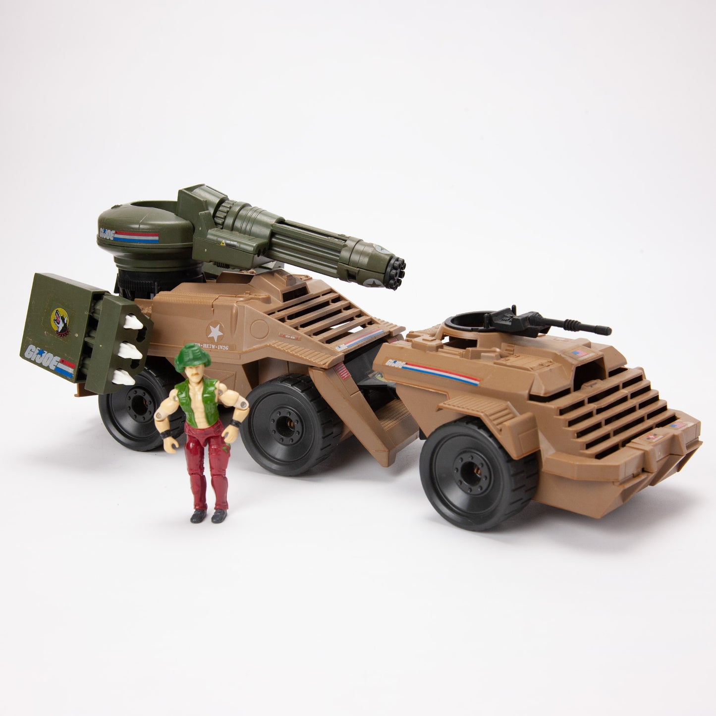 1988 G.I. Joe Mean Dog Vehicle w/ Driver - Near Complete