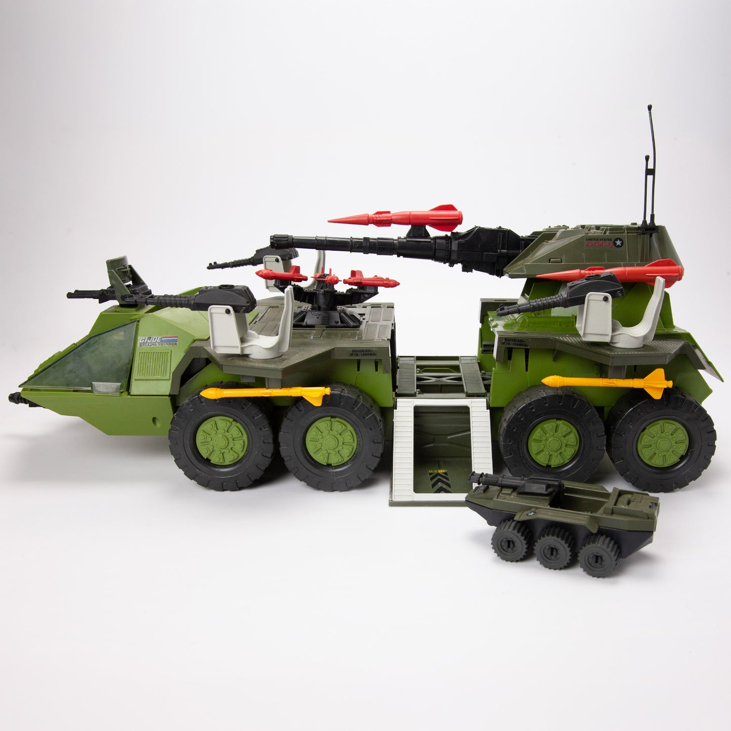 1988 Hasbro G.I. Joe Rolling Thunder w/ Driver & Armadillo - Near Complete
