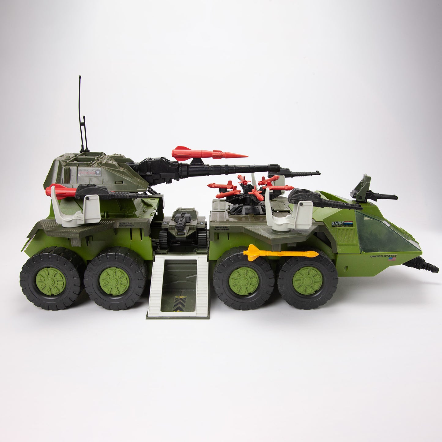 1988 Hasbro G.I. Joe Rolling Thunder w/ Driver & Armadillo - Near Complete