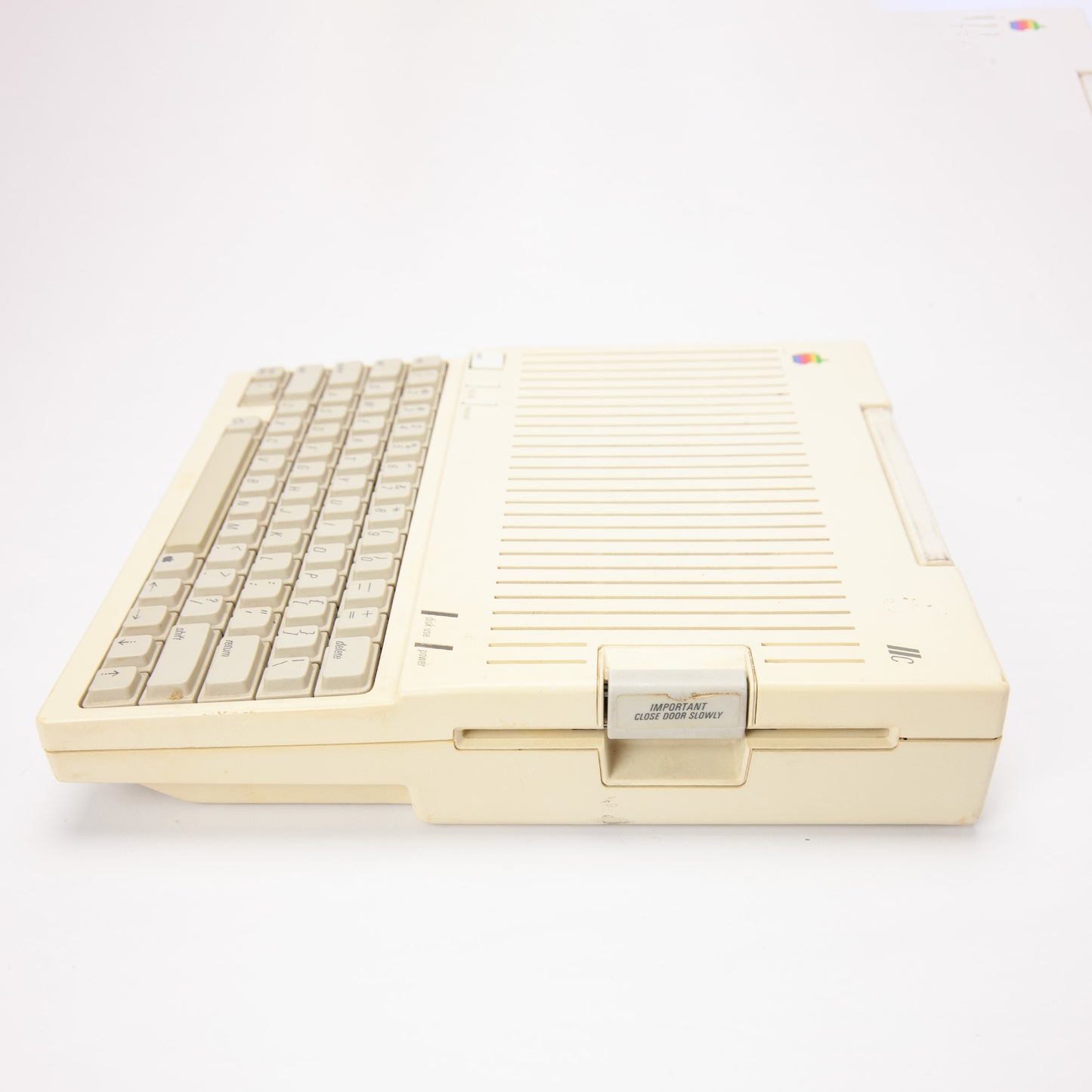 Vintage Apple IIc Computer A2S4000 w/ External Drive Manuals - Parts or Repair