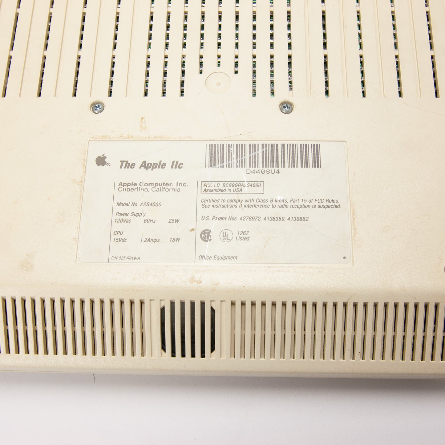 Vintage Apple IIc Computer A2S4000 w/ External Drive Manuals - Parts or Repair
