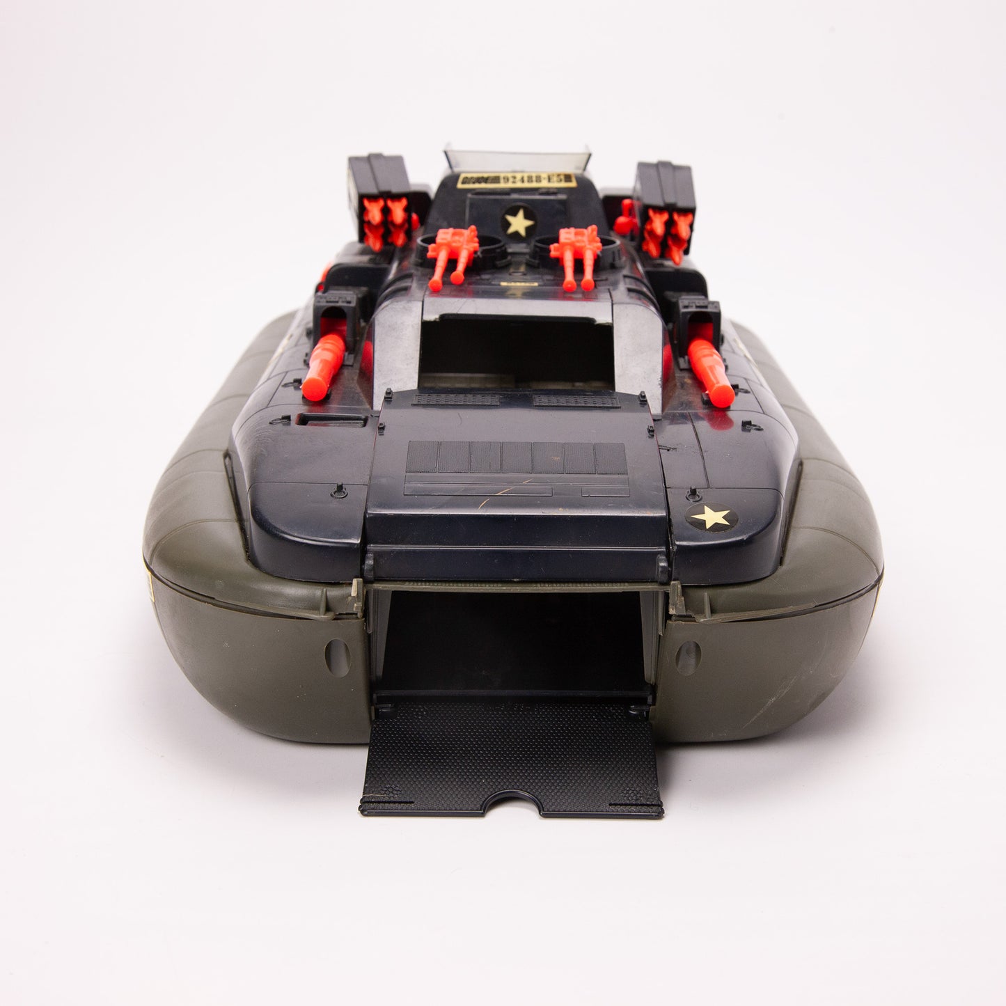 GI Joe Night Force Night Killer Whale Hovercraft Incomplete w Bike & Boat